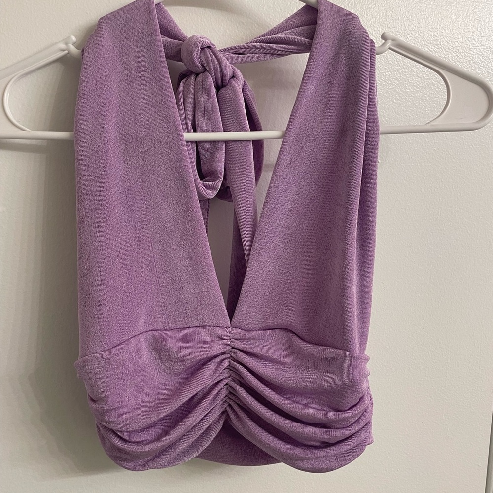Purple Halter Top